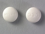 Amitriptyline-Perphenazine: This is a Tablet imprinted with MYLAN on the front, 330 on the back.