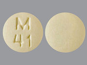 Spironolactone W/Hctz: Esto es un Tableta imprimido con M  41 en la parte delantera, nada en la parte posterior, y es fabricado por None.