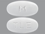 Symfi Lo: This is a Tablet imprinted with M on the front, TLE on the back.