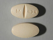 Metoprolol-Hydrochlorothiazide: This is a Tablet imprinted with M 434 on the front, nothing on the back.