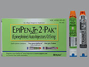Epipen Jr.: This is a Auto-injector imprinted with nothing on the front, nothing on the back.