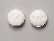 Bisoprolol Fumarate/Hctz: This is a Tablet imprinted with M on the front, 505 on the back.