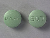 Methyldopa/Hydrochlorothiazide: This is a Tablet imprinted with MYLAN on the front, 507 on the back.