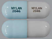 Tacrolimus: Esto es un Cápsula azul claro oblongo imprimido con MYLAN  2046 en la parte delantera, MYLAN  2046 en la parte posterior, y es fabricado por MYLAN INSTITUTI.
