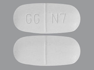 This is a Tablet imprinted with GG N7 on the front, nothing on the back.