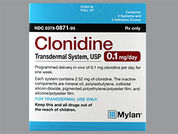 Clonidine Hcl: This is a Patch Transdermal Weekly imprinted with nothing on the front, nothing on the back.