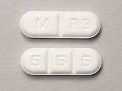 Buspirone Hcl: This is a Tablet imprinted with M B3 on the front, 5 5 5 on the back.