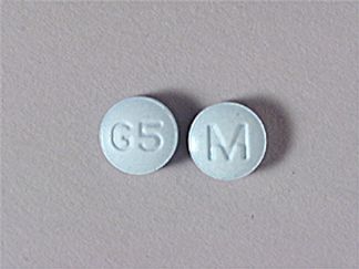 This is a Tablet imprinted with M on the front, G5 on the back.