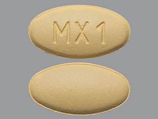 This is a Tablet imprinted with MX1 on the front, nothing on the back.