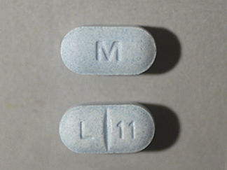 This is a Tablet imprinted with M on the front, L 11 on the back.