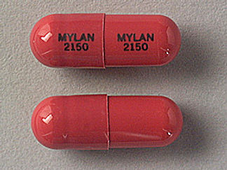 Esto es un Cápsula imprimido con MYLAN  2150 en la parte delantera, MYLAN  2150 en la parte posterior, y es fabricado por None.