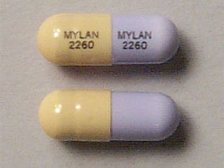 Esto es un Cápsula imprimido con MYLAN  2260 en la parte delantera, MYLAN  2260 en la parte posterior, y es fabricado por None.