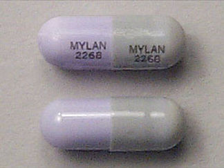 Esto es un Cápsula imprimido con MYLAN  2268 en la parte delantera, MYLAN  2268 en la parte posterior, y es fabricado por None.