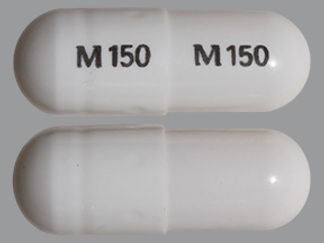 This is a Capsule Dr imprinted with M150 on the front, M150 on the back.