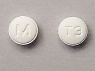 This is a Tablet imprinted with M on the front, T3 on the back.