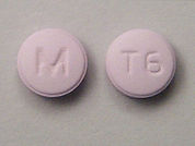 Trifluoperazine Hcl: This is a Tablet imprinted with M on the front, T6 on the back.