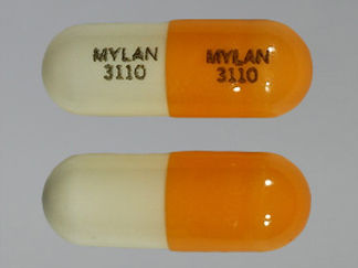 This is a Capsule imprinted with MYLAN  3110 on the front, MYLAN  3110 on the back.