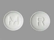 Risperidone: This is a Tablet imprinted with M on the front, R on the back.