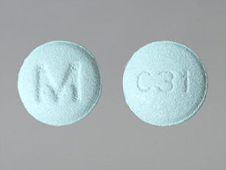 This is a Tablet imprinted with M on the front, C31 on the back.
