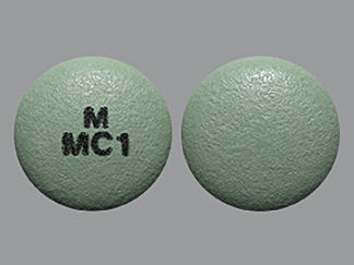 This is a Tablet Dr imprinted with M  MC1 on the front, nothing on the back.