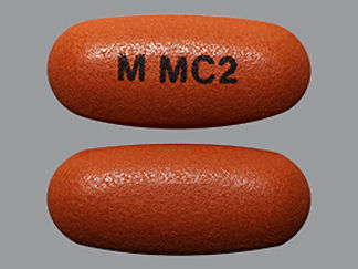 This is a Tablet Dr imprinted with M MC2 on the front, nothing on the back.