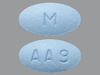 This is a Tablet imprinted with M on the front, AA9 on the back.