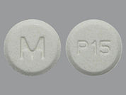 Prednisolone Sodium Phos Odt: Esto es un Tableta De Desintegración imprimido con P15 en la parte delantera, M en la parte posterior, y es fabricado por None.
