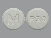 Prednisolone Sodium Phos Odt: This is a Tablet Disintegrating imprinted with P30 on the front, M on the back.