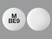 Budesonide Er: This is a Tablet Delayed And Er imprinted with M  BE9 on the front, nothing on the back.