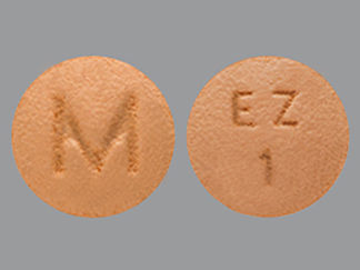 This is a Tablet imprinted with M on the front, EZ  1 on the back.