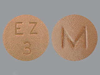 This is a Tablet imprinted with M on the front, EZ  3 on the back.