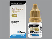 Gatifloxacin: This is a Drops imprinted with nothing on the front, nothing on the back.