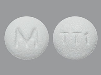 This is a Tablet imprinted with M on the front, TT1 on the back.
