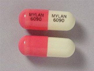 This is a Capsule Er 12 Hr imprinted with MYLAN  6090 on the front, MYLAN  6090 on the back.