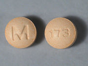 Metolazone: This is a Tablet imprinted with M on the front, 173 on the back.