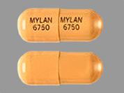 Balsalazide Disodium: Esto es un Cápsula imprimido con MYLAN  6750 en la parte delantera, MYLAN  6750 en la parte posterior, y es fabricado por None.