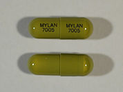 Loxapine Succinate: Esto es un Cápsula imprimido con MYLAN  7005 en la parte delantera, MYLAN  7005 en la parte posterior, y es fabricado por None.