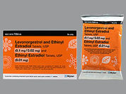 Levonorg-Eth Estrad Eth Estrad: This is a Tablet Dose Pack 3 Months imprinted with 214 or 215 on the front, nothing on the back.