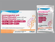 Levonorg-Eth Estrad Eth Estrad: This is a Tablet Dose Pack 3 Months imprinted with 72 or 73 or 74 or 65 on the front, nothing on the back.