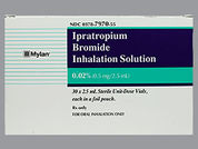 Ipratropium Bromide: This is a Solution Non-oral imprinted with nothing on the front, nothing on the back.