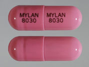 Lansoprazole: This is a Capsule Dr imprinted with MYLAN  8030 on the front, MYLAN  8030 on the back.