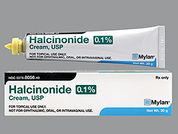 Halcinonide: This is a Cream imprinted with nothing on the front, nothing on the back.