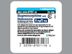 This is a orange rectangular Film Medicated imprinted with B8/N on the front, nothing on the back, and is manufactured by MYLAN.