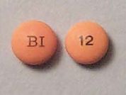 Dulcolax: This is a Tablet Dr imprinted with BI on the front, 12 on the back.