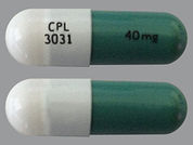 Gleostine: Esto es un Cápsula imprimido con CPL  3031 en la parte delantera, 40 mg en la parte posterior, y es fabricado por None.