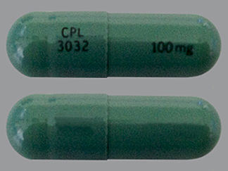 This is a Capsule imprinted with CPL  3032 on the front, 100 mg on the back.