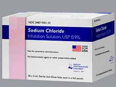 Esto es un Vial Nebulizador incoloro imprimido con nada en la parte delantera, nada en la parte posterior, y es fabricado por NEPHRON CORP.