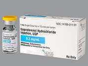 Isoproterenol Hcl: This is a colorless Vial imprinted with nothing on the front, nothing on the back, and is manufactured by NEXUS PHARMACEU.