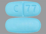 Verapamil Er: This is a Tablet Er imprinted with C 77 on the front, nothing on the back.