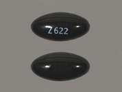 Reno Caps: Esto es un Cápsula negro oval imprimido con Z622 en la parte delantera, nada en la parte posterior, y es fabricado por NNODUM CORP.